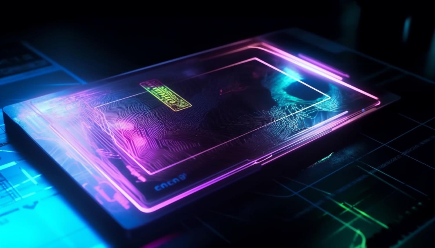 Yapay Zeka Dil Modellerinin Mobil Uygulamalara Etkisi Nedir? 2 glowing blue close up digitally generated data generated by ai